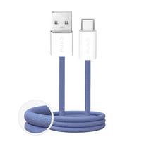 Puro Fabrik 2.0 10W USB-A - USB-C pintas laidas 1.5m - mėlynas