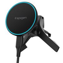 Spigen EV15MAQ Essential Qi2 MagSafe automobilinis laikiklis oro ventiliacijos angai - juodas