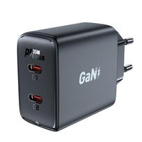 Acefast Greitas GaN įkroviklis A49, 35W PD 2x USB C, juodas
