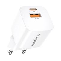 Wozinsky sieninis įkroviklis CMWCW 20W USB-C / USB-A - baltas