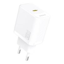 Dudao A27P 30W PD GaN USB-C sieninis įkroviklis - baltas