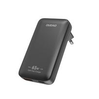 Dudao kelioninis sieninis įkroviklis A65Q 65W GaN USB-A / USB-C PD itin plonas EU / US - juodas