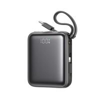 Joyroom išorinė baterija JR-PBF27 10000mAh 22.5W su integruotais USB-C ir Lightning laidais - juodas
