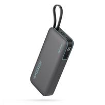 Cuktech išorinė baterija CUKP200NGLDG 55W 20000mAh su integruotu USB-C laidu - pilka