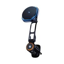 Wozinsky WCT5-6S2Y automobilinis laikiklis su Qi/MagSafe 15W belaidžiu įkrovikliu ir oro grotelių ventiliatoriumi juodas