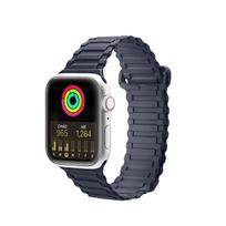 Dux Ducis magnetinis silikoninis dirželis Apple Watch – mėlynas