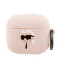 Karl Lagerfeld silikoninis dėklas AirPods 3 – rožinis