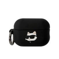 Karl Lagerfeld silikoninis dėklas AirPods Pro 2 – juodas