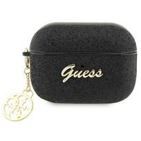 Guess AirPods Pro 2 dėklas – juodas, 4G Glitter Flake