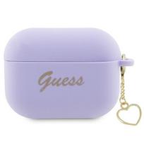 Guess silikoninis dėklas AirPods Pro 2 – violetinis
