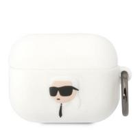 Karl Lagerfeld silikoninis dėklas AirPods Pro – baltas