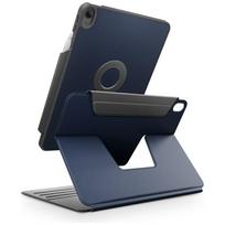 Uniq Rovus Snapmount Magnetic 360 besisukantis nuimamas dėklas, skirtas iPad Air 11" 2024 / 2025 / iPad Air 10.9" 2020 / 2022 – tamsiai mėlyna