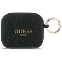 Guess Silikoninis blizgantis žiedo dėklas, skirtas AirPods Pro 3 - Black