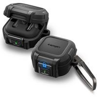 Spigen „Lock Fit“ dėklas, skirtas Samsung Galaxy Buds 4 / 4 Pro – matinė juoda