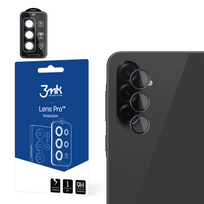 3mk Lens Protection Pro juodas hibridinis stiklas fotoaparato objektyvui ant Samsung Galaxy A37 / A57 5G
