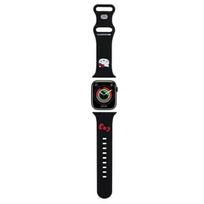 Hello Kitty silikoninis Kitty galvos dirželis skirtas Apple Watch 38/40/41mm - juodas