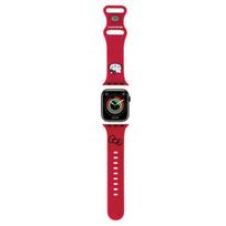 Hello Kitty silikoninis Kitty galvos dirželis skirtas Apple Watch 38/40/41mm – raudonas