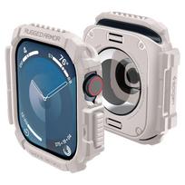„Spigen“ tvirtas šarvų dirželis, skirtas Apple Watch 10 46 mm – smėlio spalvos