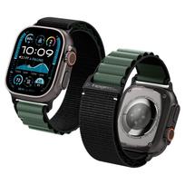 Dirželis Spigen WBF1 dirželis Apple Watch 44 / 45 / 46 / 49 mm - juodas ir žalias