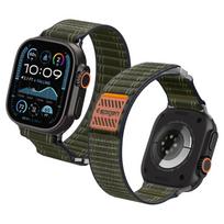 Spigen WBF0 dirželis, skirtas Apple Watch 44/45/46/49 mm – žalias