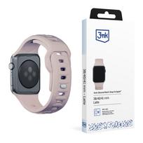 3mk silikoninis laikrodžio dirželis, skirtas Apple Watch 38/40/41 mm – smėlio spalvos