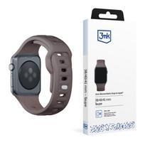 3mk silikoninis laikrodžio dirželis, skirtas Apple Watch 38/40/41 mm – tamsiai pilkas