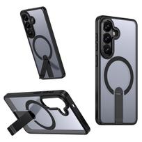 Hybrid Armor X dėklas Samsung Galaxy A36 / A37 su stovu, suderinamas su MagSafe - juodas