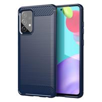 Carbon Case TPU dėklas Samsung Galaxy A72 4G – mėlynas