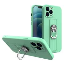 Dėklas su žiedu Samsung Galaxy A22 4G – mėtinis