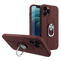 Ring Case silikoninis dėklas Samsung Galaxy A22 4G – rudas