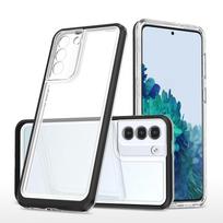 Skaidrus dėklas Samsung Galaxy S21+ 5G – juodas rėmelis
