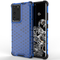 Honeycomb šarvuotas dėklas Samsung Galaxy S22 Ultra – mėlynas