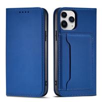 Magnetinis dėklas–piniginė iPhone 12 Pro Max – mėlynas