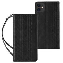 Magnetinis dėklas-piniginė iPhone 12 – juodas