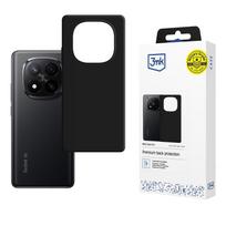 3mk Matt Case Pro, skirtas Xiaomi Redmi Note 15 Pro+ 5G - matinė juoda