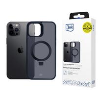3mk Smoke Case Mag&Stand, skirtas Apple iPhone 12 pro max - juodas