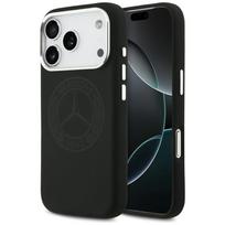 Mercedes Silicone Vintage Logo MagSafe dėklas iPhone 17 Pro - Juodas