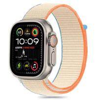 Tech-Protect Nylon dirželis Apple Watch 6 / 7 / 8 / 9 / 10 / SE / Ultra 1 / 2 (44 / 45 / 46 / 49 MM) - smėlio spalvos