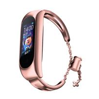 Metalinė apyrankė Xiaomi Mi Band 3 / 4 / 5 / 6 - rožinė