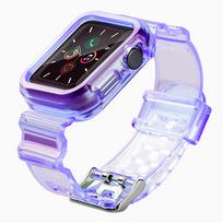 Silikoninis dirželis Strap Light Set, skirtas Apple Watch 40mm - violetinis