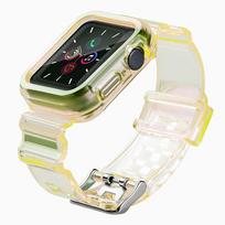 Silikoninis dirželis Strap Light Set, skirtas Apple Watch 40mm - geltonas