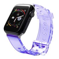 Silikoninis dirželis Strap Light skirtas Apple Watch 38 / 40 mm - Violetinis