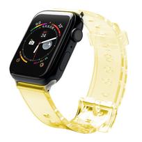 Silikoninis dirželis Strap Light skirtas Apple Watch 38 / 40 mm - Geltonas