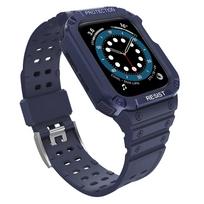 Protect Strap Band Apple Watch 38/40/41mm šarvuoto dėklo apyrankė - mėlyna