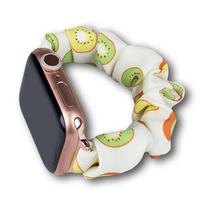 Tekstilinis dirželis Apple Watch 38/40/41mm apyrankė guminė juosta - kivi
