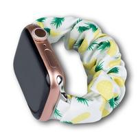 Tekstilinis dirželis Apple Watch 38/40/41mm apyrankė guminė juosta - ananasas