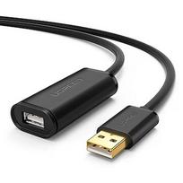 Ugreen US121 USB 2.0 przedłużający, aktywny, 5m czarny 10319