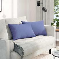 Sofa Pagalvės 2 vnt audinys Džinsinės mėlynos 60 x 40 cm
