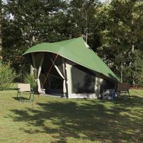 Tipi palapinė su stogu Žalia 508 x 470 x 300 cm tafta