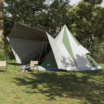 Tipi palapinė su stogu Žalia 510 x 690 x 330 cm tafta